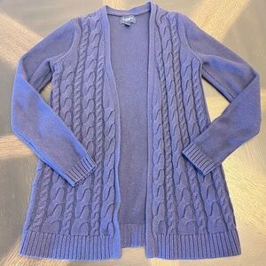 Lands' End Geometric Cardigan Sweater Women's XS